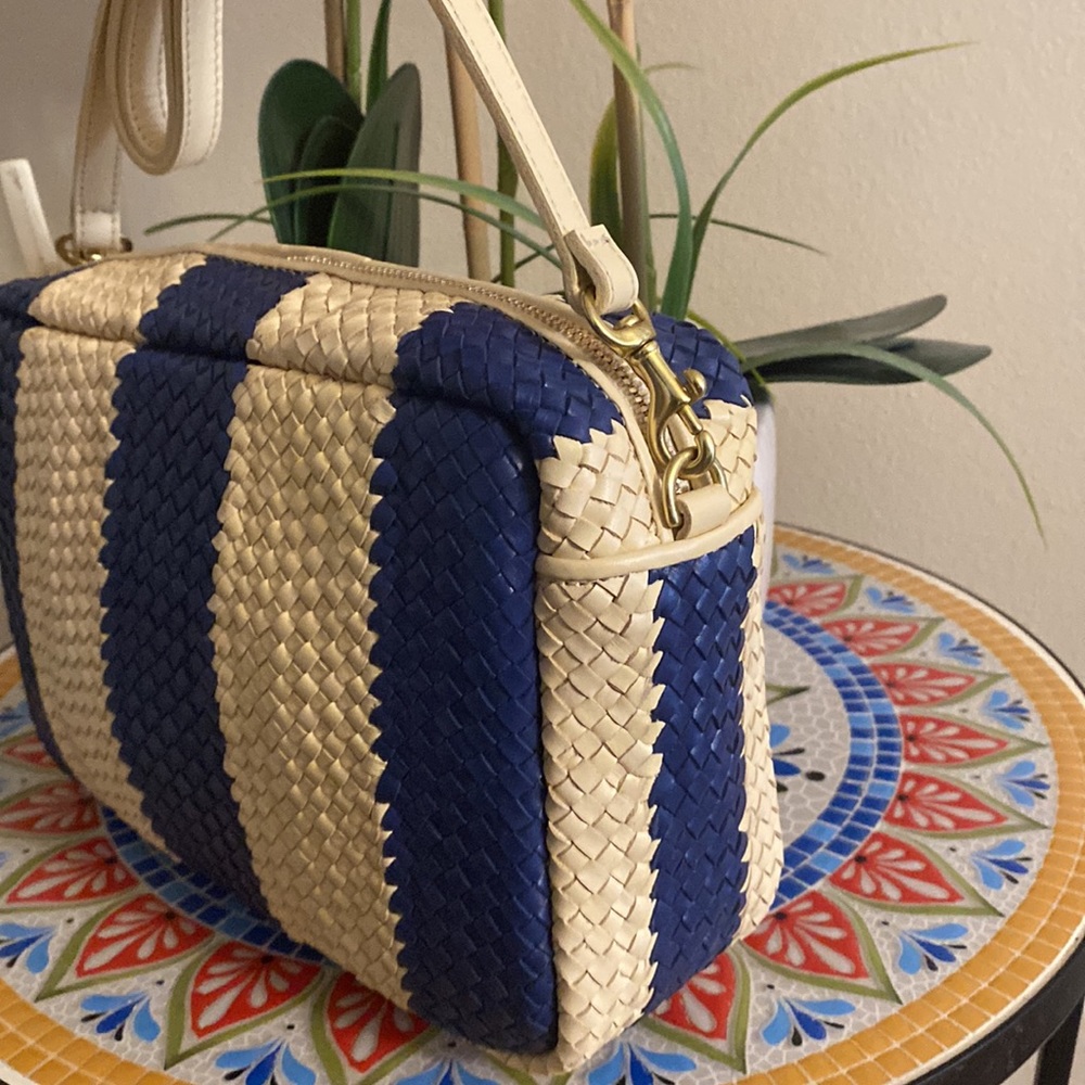 Clare V. Marisol Woven Leather  Crossbody Bag - Picture 6 of 13